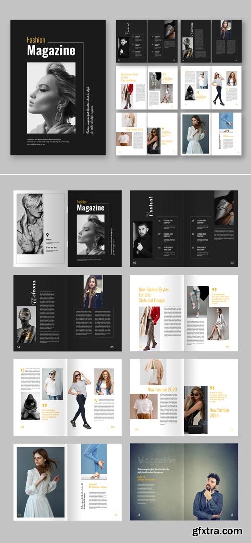 Fashion Magazine Layout 566605202