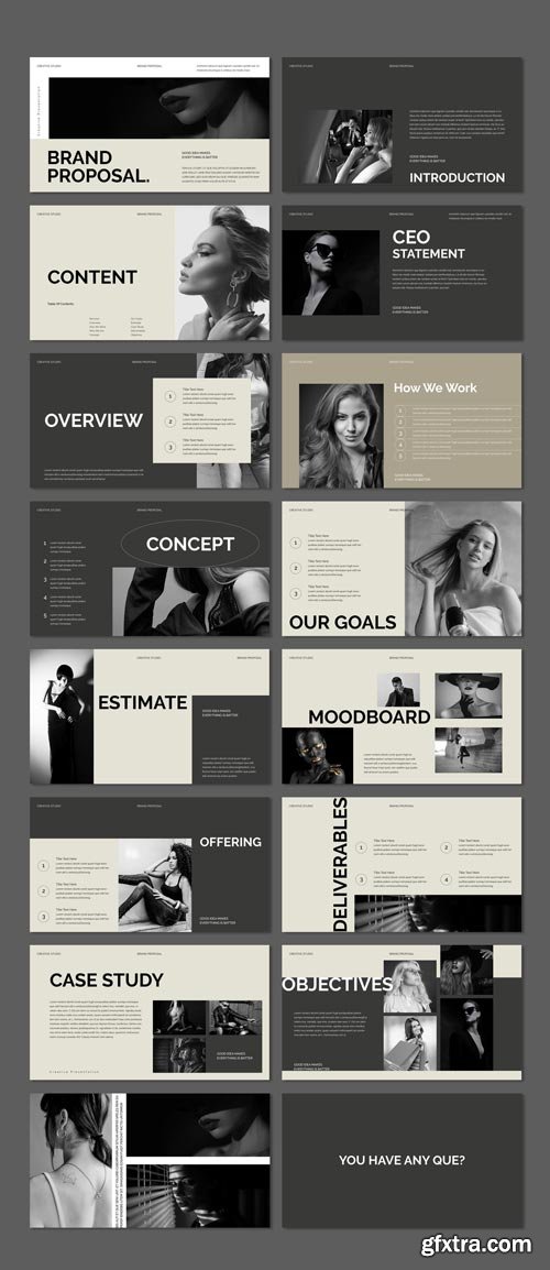 Brand Proposal Presentation Layout 576680606