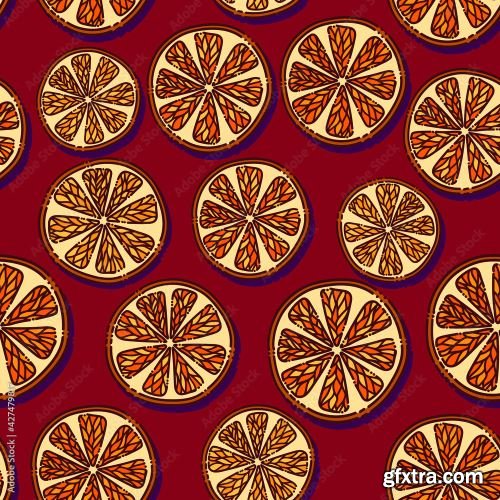 Fruit seamless pattern pack 1