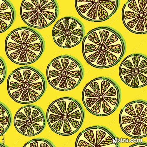 Fruit seamless pattern pack 1