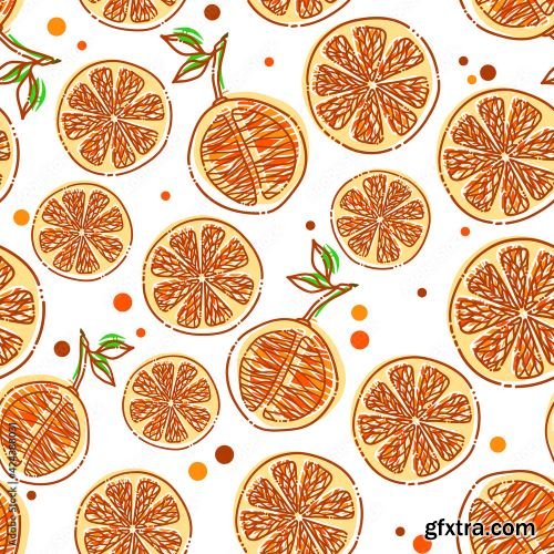 Fruit seamless pattern pack 1