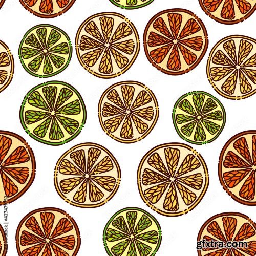 Fruit seamless pattern pack 1