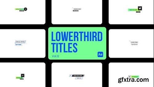 Videohive Lowerthird Titles 12 for After Effects 45299202