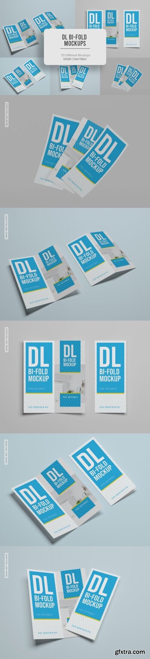 05 PSD Bi-Fold Brochure Mockups