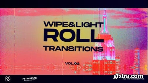 Videohive Wipe and Light Roll Transitions Vol.02 45307342