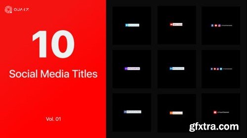 Videohive Social Media Titles Vol. 01 45245759