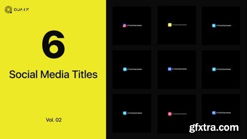 Videohive Social Media Titles Vol. 02 45245774