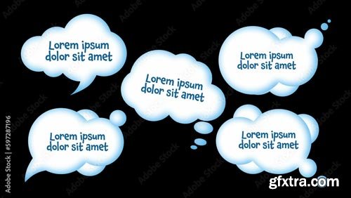 Comic Speech Bubbles 597287196