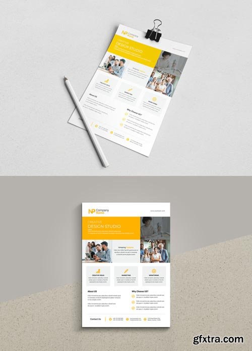 Modern Business Flyer: Professional Template for Successful Companies 580915769