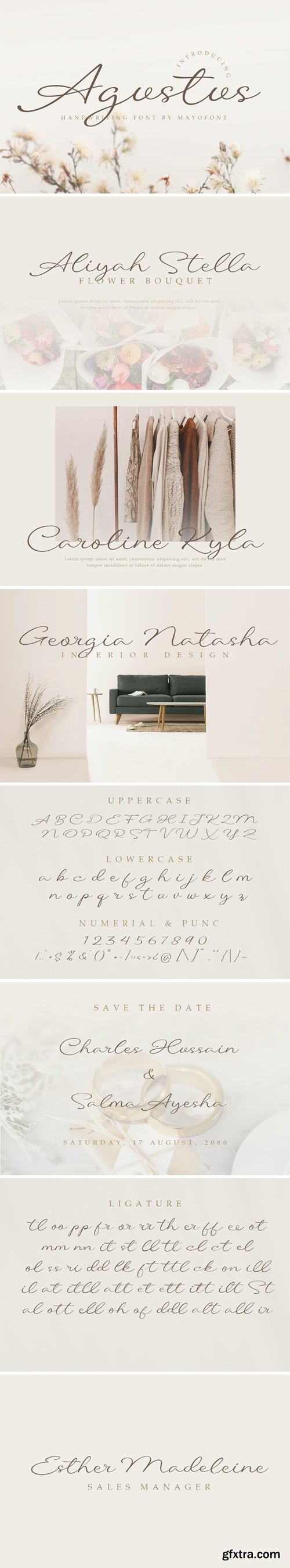 Agustus - Handwritten Font