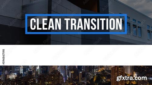 Clean Transitions with Media and Text 596867198