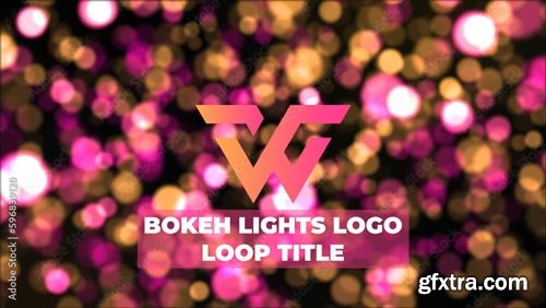 Bokeh Lights Logo Loop Title