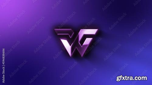 Glossy Gradient Shadow Logo Reveal 596838686