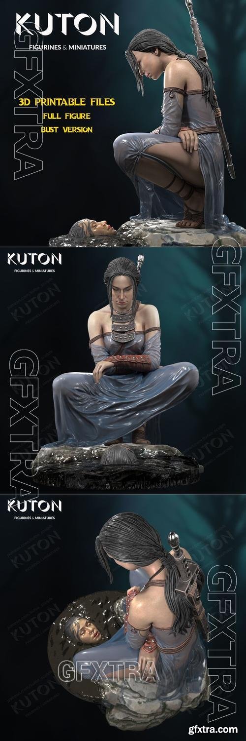 KUTON - Female Warrior &ndash; 3D Print Model
