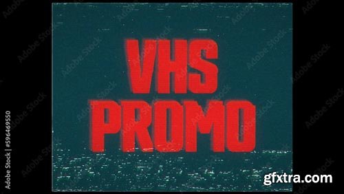 Damaged VHS Text and Logo Promo 596469550