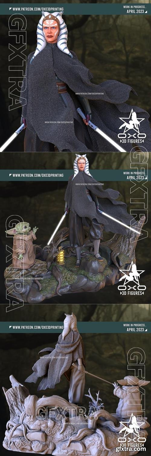 OXO3D - Ahsoka Tano and Baby Yoda – 3D Print Model » GFxtra