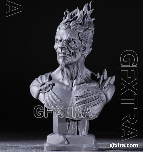 Hades Bust &ndash; 3D Print Model