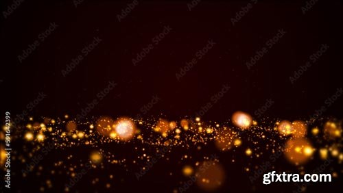 Abstract Bokeh Lights Stars Looped Background 591642399