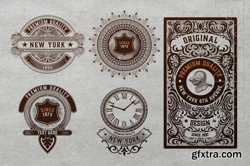 Set of 5 logos and badges vol 2 