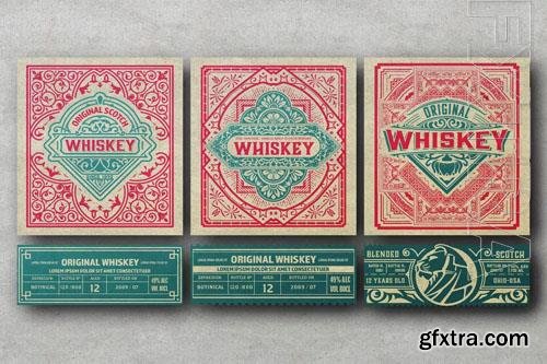 5 Vintage Labels for Packing design 