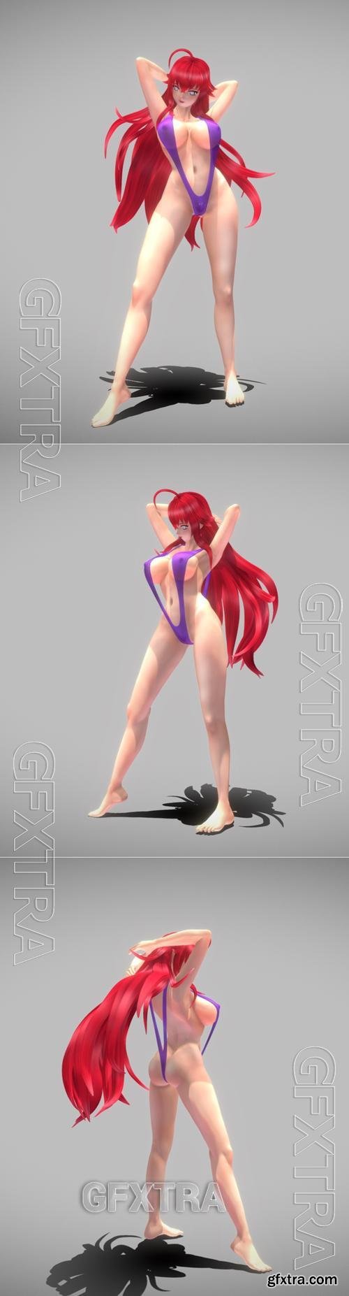 Rias Gremory Slingshot Ver &ndash; 3D Print Model