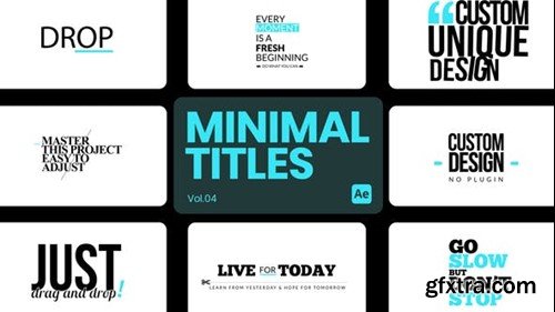 Videohive Minimal Titles 04 for After Effects 45315112