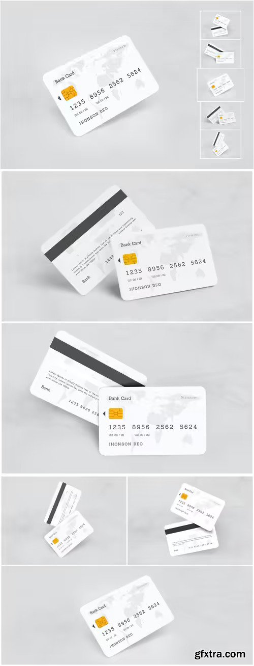 Credit Card Mockup Set 01