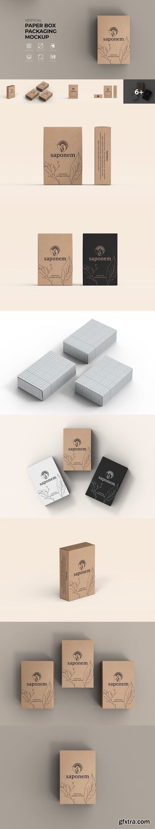 Creativemarket - Vertical Kraft Soap Box Pack Mockup 16069490