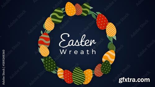 Easter Wreath Title 589248360