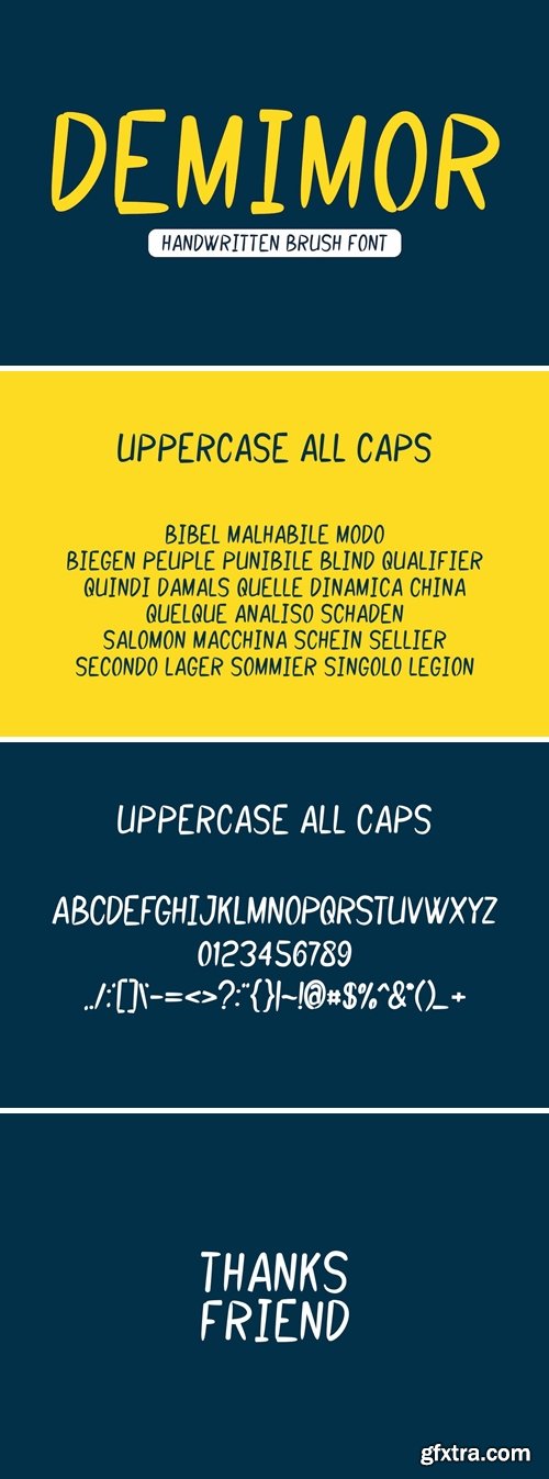 Demimor font