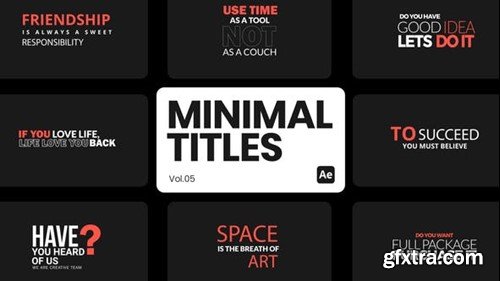 Videohive Minimal Titles 05 for After Effects 45354231