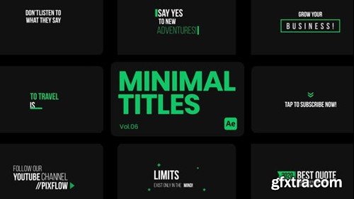 Videohive Minimal Titles 06 for After Effects 45354268