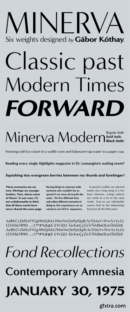 Minerva Modern Font Family