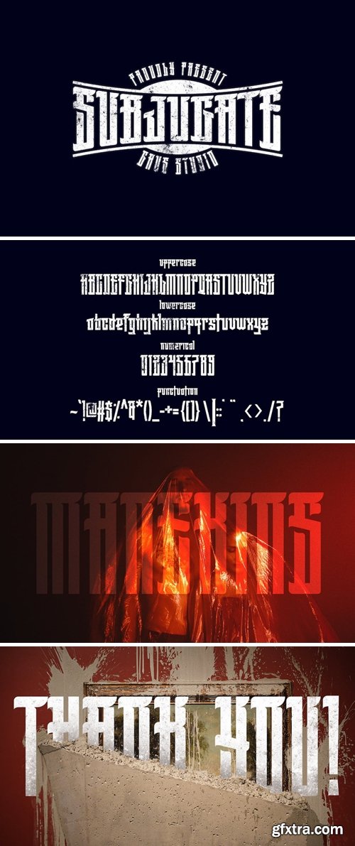 Subjugate Dark Esport Font