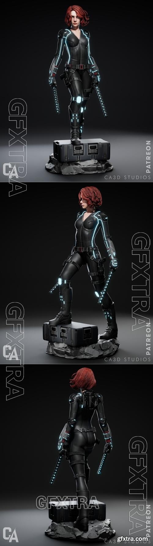 Ca 3d Studios - Black Widow &ndash; 3D Print Model