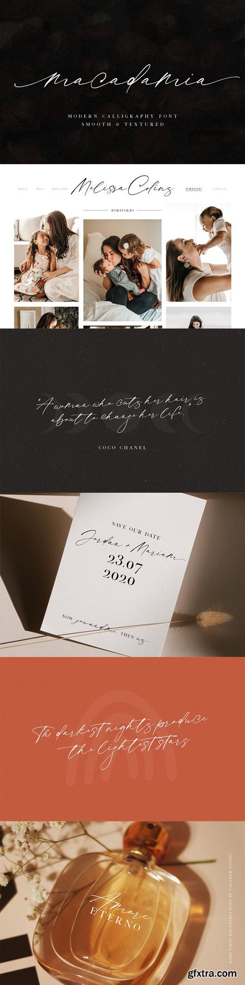 Macadamia - Calligraphy Script Font