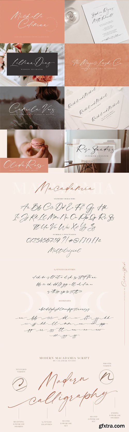 Macadamia - Calligraphy Script Font