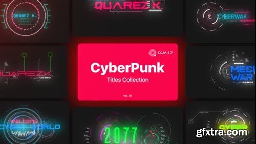 Videohive Cyberpunk Motion Titles Vol. 01 45344833