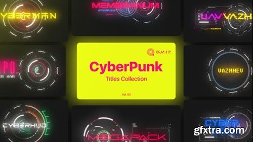 Videohive Cyberpunk Motion Titles Vol. 02 45344840