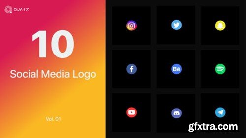 Videohive Social Media Logo Vol. 01 45344764