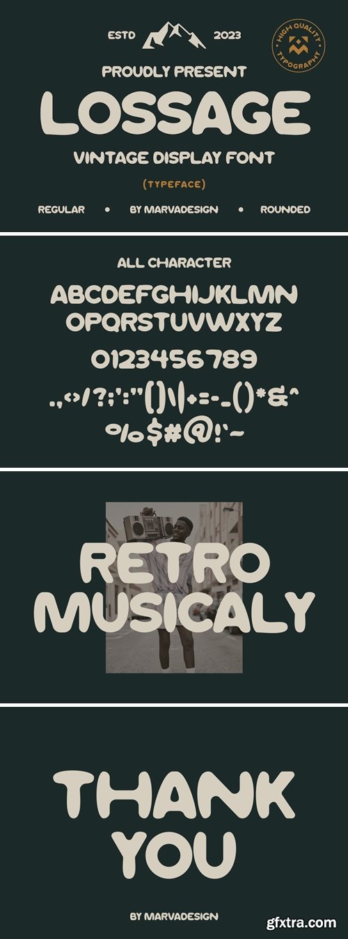 LOSSAGE - A Modern Display Font