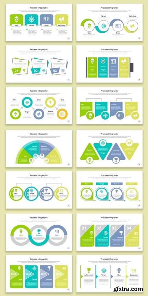 Process Infographic Clean Presentation Design Template 588656809