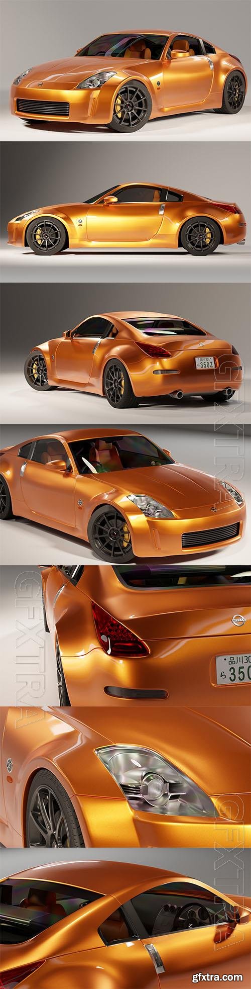 Nissan 350z Japanese Sports Coupe - 3d model