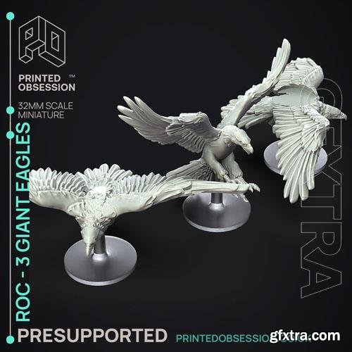Roc – 3 Giant Eagles Print in 3D
