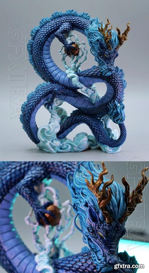 Azure cloud wyrm Print in 3D