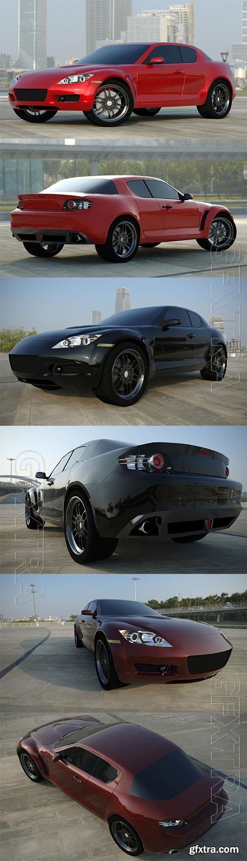 Mazda RX8 - 3d model