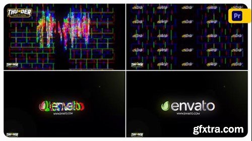 Videohive Shining Glitch Logo Reveal 45092784