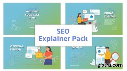 Videohive SEO Explainer Animation Scene Pack 45369996