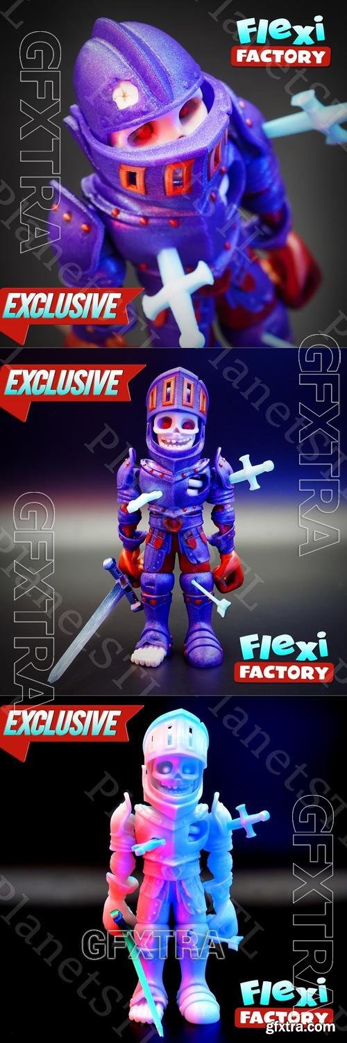 Flexi Factory - Skeleton Knight - Planet &ndash; 3D Print Model