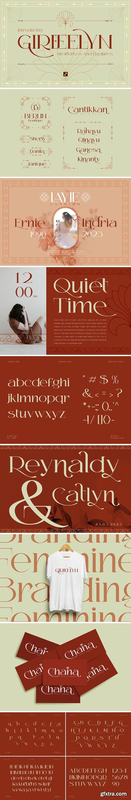 FontBundles - GIREFELYN - Feminine Serif Font 2536300